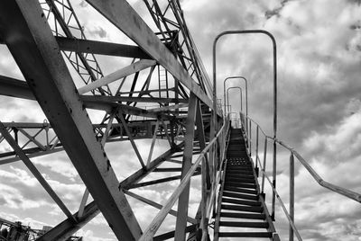 Low angle view of bridge against sky