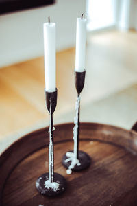 Close-up of drink served on table