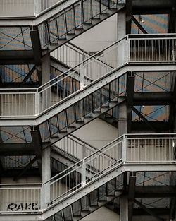 Low angle view of staircase in modern building