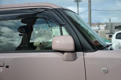 View of train against sky