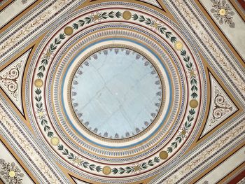 Low angle view of ceiling of cathedral