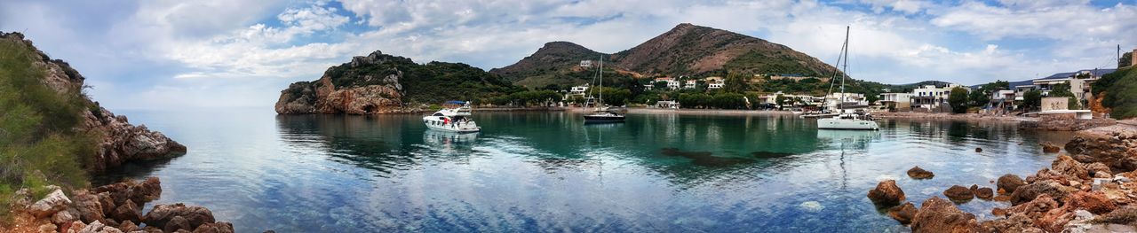 Panoramic view of sea against sky