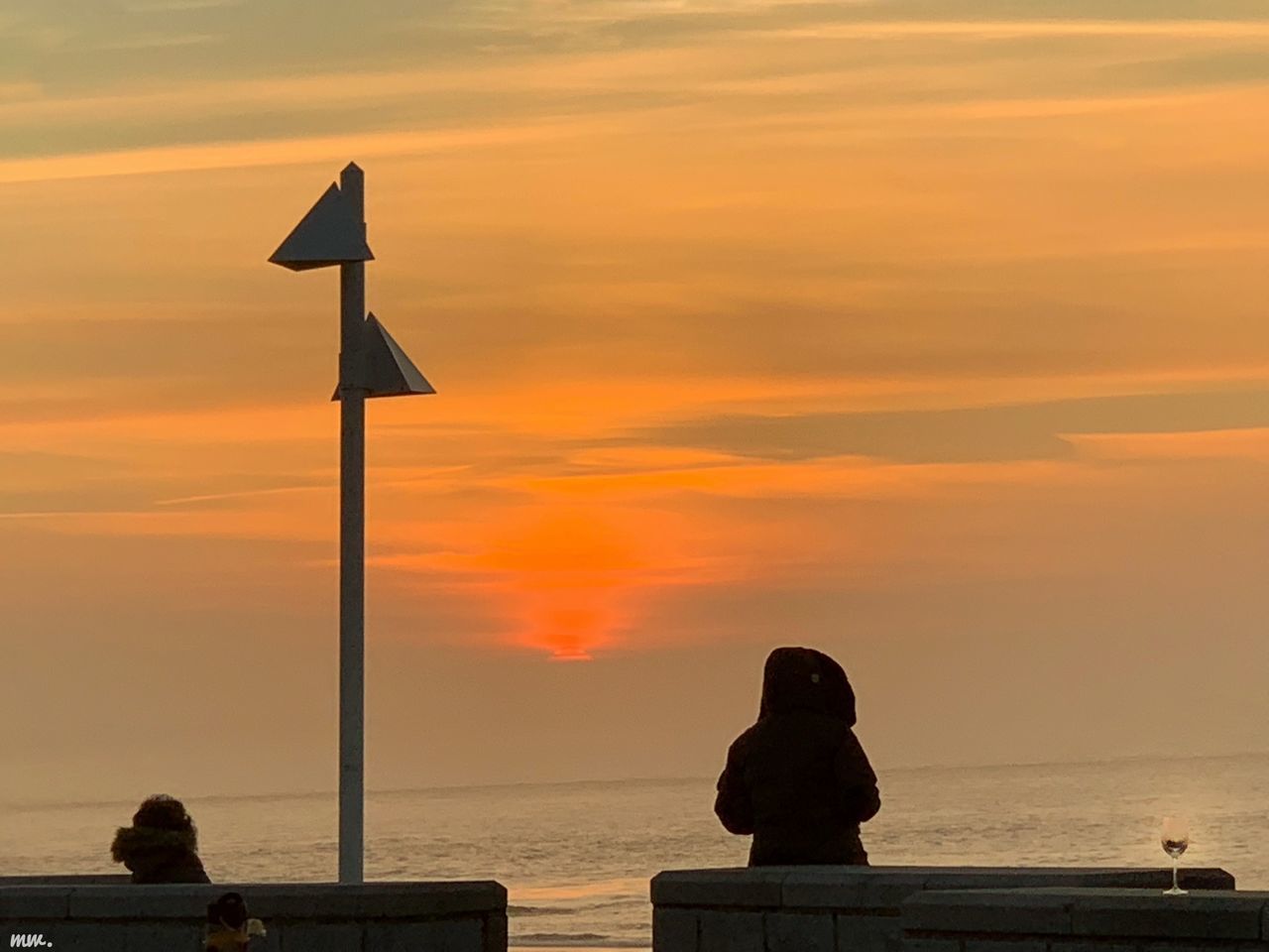 SILHOUETTE PEOPLE ON BEACH DURING SUNSET