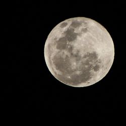 Low angle view of moon in sky