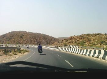 Road passing through landscape