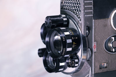 Close-up of camera