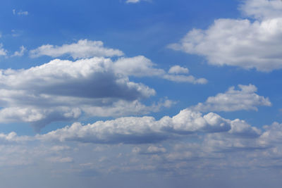 Low angle view of clouds in sky