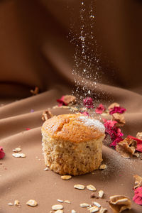 Close-up of cake on table