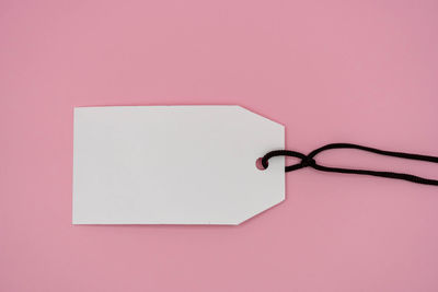 High angle view of telephone booth against white background