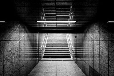 Empty subway station