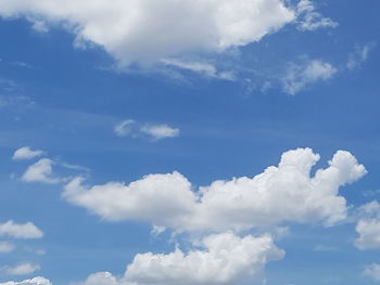 Low angle view of clouds in sky