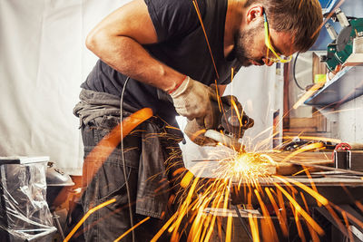 Man working in factory