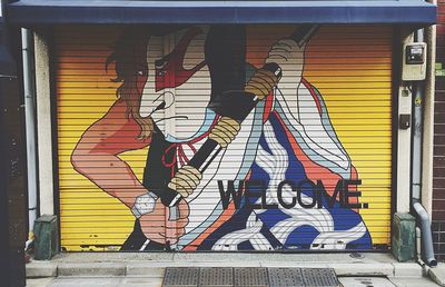 Graffiti on wall