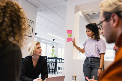 Business people having meeting in office