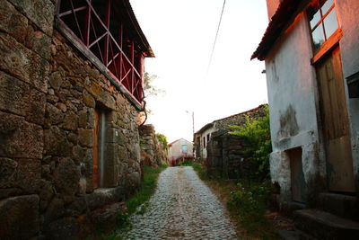 Road amidst buildings