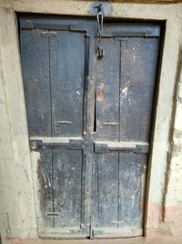 Close-up of closed door