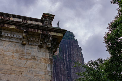 Low angle view of historical building against sky