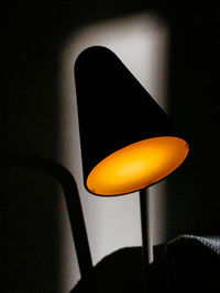 Close-up of illuminated light