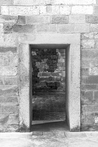 Window on wall of old building