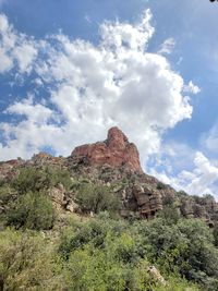 Scenic view of rocky mountains against sky