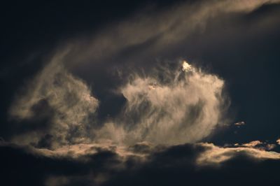 Low angle view of cloudy sky