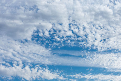 Low angle view of clouds in sky