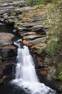 River flowing through rocks