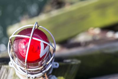 Close-up of red drink