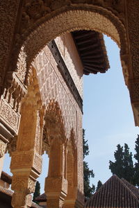 Low angle view of historical building against sky