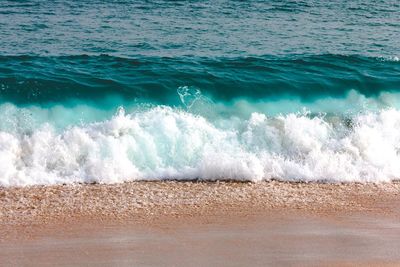 Scenic view of sea waves