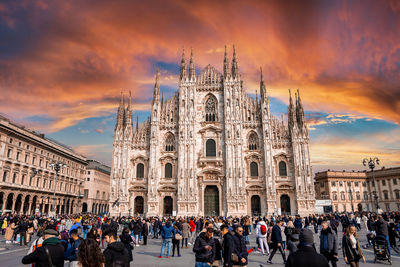 Milan cathedral, duomo di in milano, italy,
