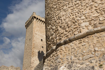 Low angle view of castle against sky