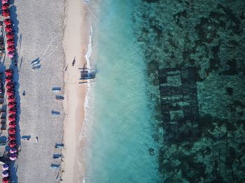 High angle view of swimming pool