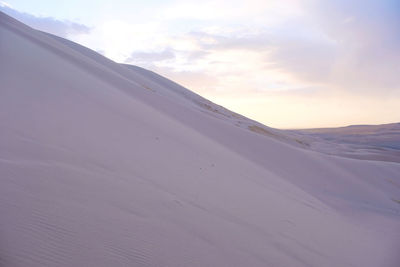 Panoramic view of gobi desert mongolia.
