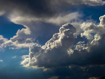 Low angle view of clouds in sky