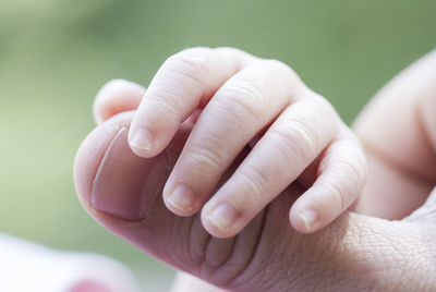 Close-up of hands