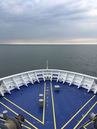 High angle view of sea against sky