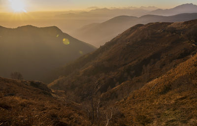 Scenic view of mountains