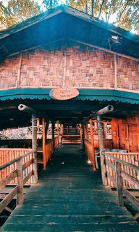 Interior of dusun culture building