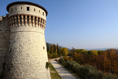 View of historical building against clear sky