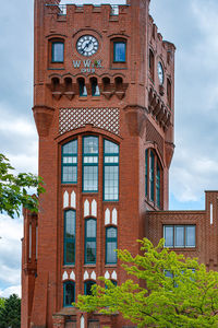 Low angle view of building against sky