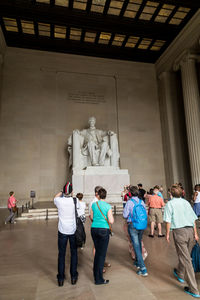 People standing in a building