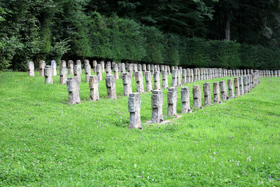 View of cemetery