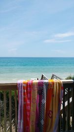 Panoramic shot of sea against sky