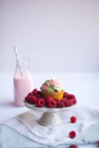 Close-up of cake on table