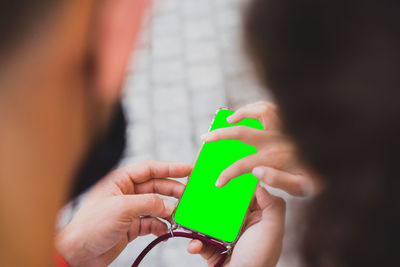 Close-up of hand holding toy