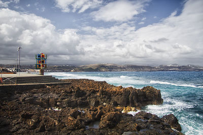 Scenic view of sea against sky