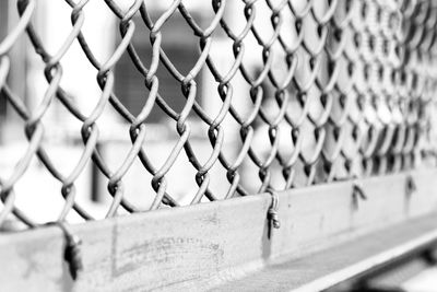 Close-up of chainlink fence