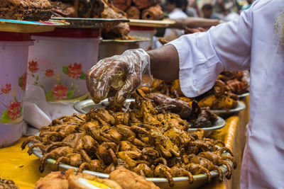 400 years old traditional street food market 