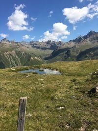 Scenic view of landscape against sky